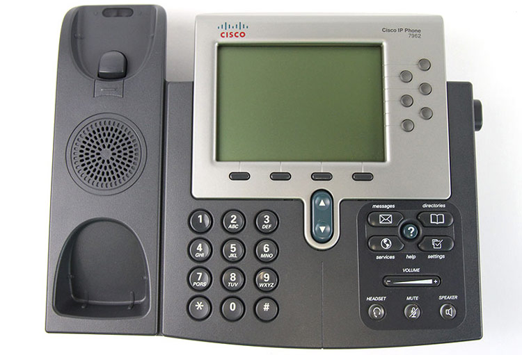نمای جلو بدون گوشی Cisco 7962G IP PHONE  