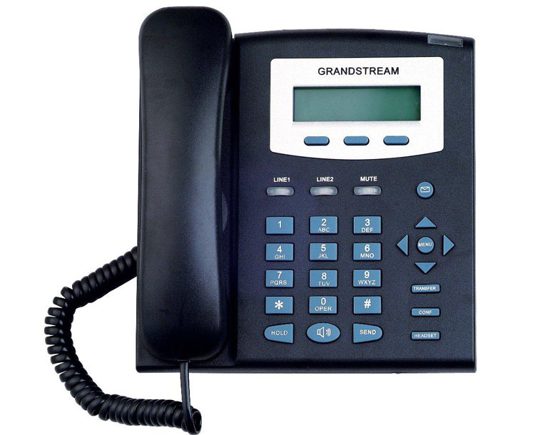 نمای روبرو Grandstream GXP1200 IP Phone  