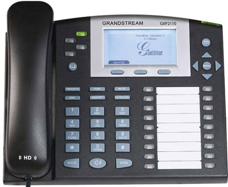 نمای روبرو Grandstream GXP2110 ip phone 