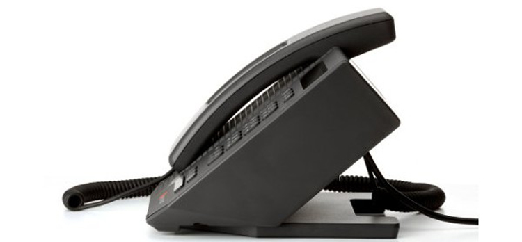 نمای جانبی Polycom CX300 Desktop phone