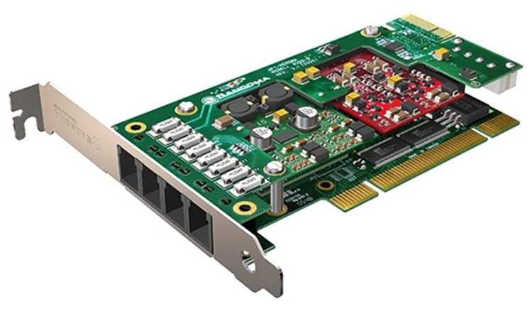 تصویر کامل شده Sangoma A200RA Analog PCI Card 