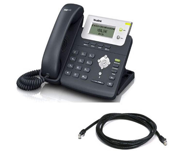 نمای بغل همراه با سیم Yealink SIP-T20 IP Phone 