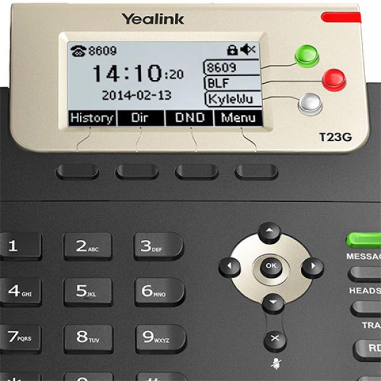 تصویر صفحه نمایش Yealink SIP-T23G IP Phone 