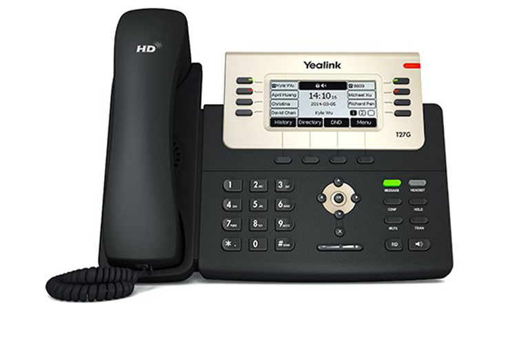 نمای روبرو Yealink SIP-T27P IP Phone