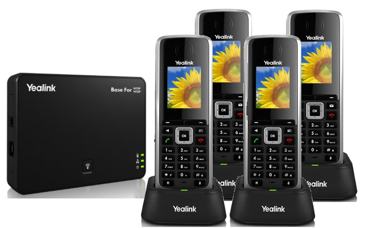 با چند گوشی برای اتصالات Yealink W52P Dect Phone Complete Set 