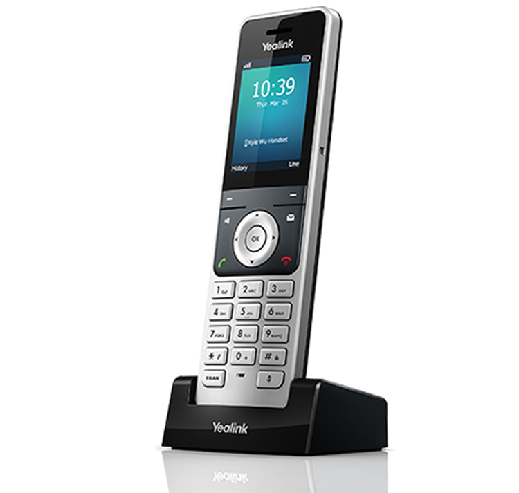 تصویر سمت چپ گوشیYealink W56H Dect Phone handse and base