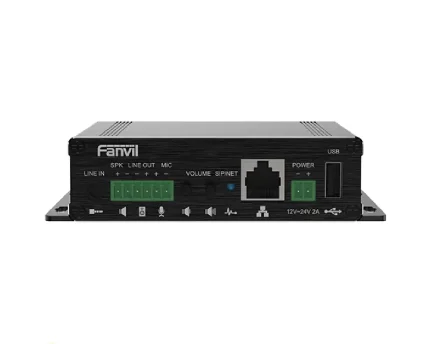 گیت وی پیجینگ Fanvil PA3 SIP با پورت های ورودی و خروجی ، پنل اتصالات Fanvil PA3 برای سیستم صوت تحت شبکه ، نصب و راه اندازی Fanvil PA3 SIP Paging Gateway در مدار صوتی